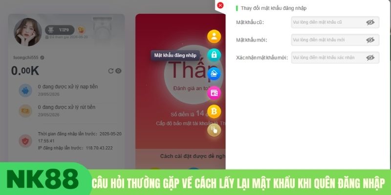 Câu hỏi thường gặp về cách lấy lại mật khẩu khi quên đăng nhập